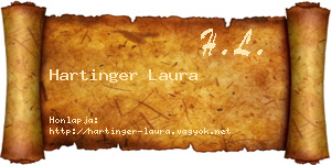 Hartinger Laura névjegykártya