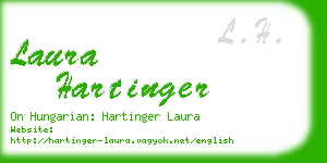 laura hartinger business card